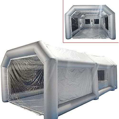  TFCFL 20x10x8ft Inflatable Paint Booth,Professional Inflatable Spray Booth Portable Paint Tent for Car Garage Upgrade More Durable with Air Filter System