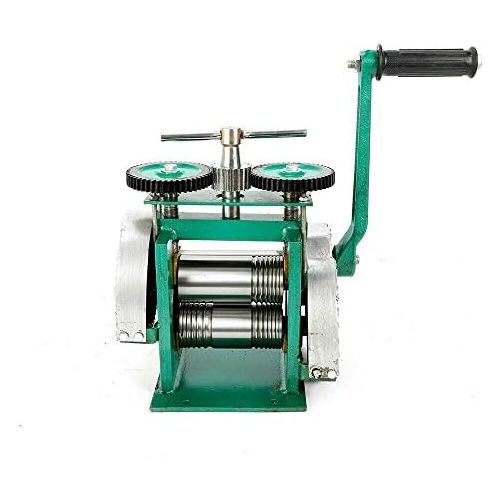  [아마존베스트]TFCFL Manual Rolling Mill Machine, Combination Rolling Mill Machine Jewelry Press Tabletting Tool Jewelry DIY Tool Make Sheet Wire Flat (85mm)