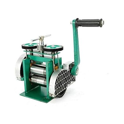  [아마존베스트]TFCFL Manual Rolling Mill Machine, Combination Rolling Mill Machine Jewelry Press Tabletting Tool Jewelry DIY Tool Make Sheet Wire Flat (85mm)