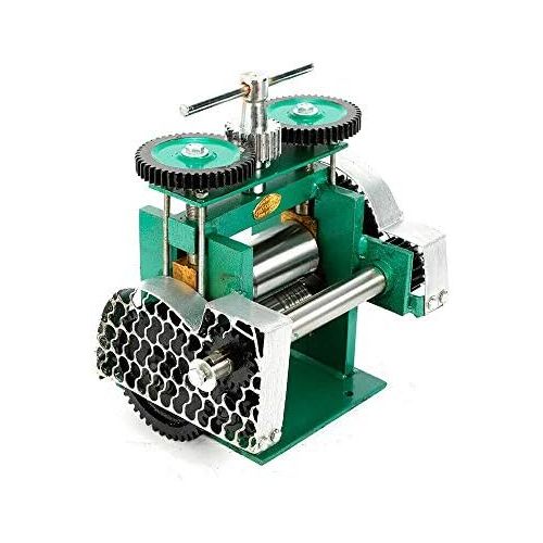  [아마존베스트]TFCFL Manual Rolling Mill Machine, Combination Rolling Mill Machine Jewelry Press Tabletting Tool Jewelry DIY Tool Make Sheet Wire Flat (85mm)