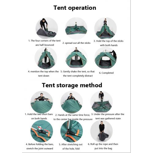  TFO Automatisches Wasserdichtes Kuppelzelt 2-3 Personen mit Tragetasche Jahreszeit fuer Outdoor Sport, Klettern, Camping