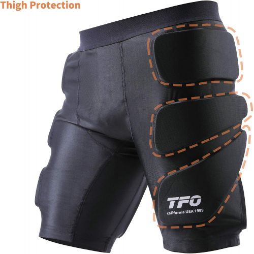  TFO Protective Padded Shorts Breathable Durable for Skateboard, Snowboard