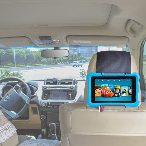  [아마존베스트]TFY Car Headrest Mount Holder for All Kindle Fire - Kindle Fire HD 6 / HD 7 / HD X7 / HD X9 / HD 6 (2014) / HD 7 (2014) / HD 6 (Kid Edition) / HD 7 (Kid Edition) / New Fire 7 (2015