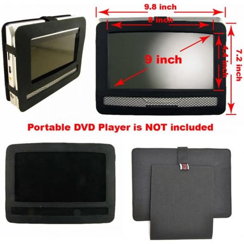  [아마존베스트]TFY Car Headrest Mount for Swivel & Flip Style Portable DVD Player-9 Inch