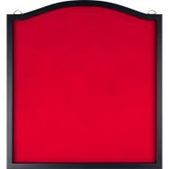 TG Trademark Games Dart Backboard - Wood Frame and Felt Wall Protector and Board Surround for Amateur and Intermediate Players (Black and Red)