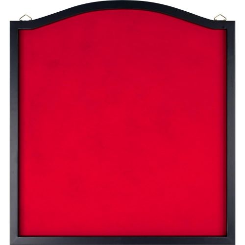  TG Trademark Games Dart Backboard - Wood Frame and Felt Wall Protector and Board Surround for Amateur and Intermediate Players (Black and Red)