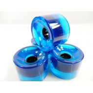 TGM Big Boy 70mm Blank Gel Color Pro Longboard Cruiser Wheels (Gel Blue)