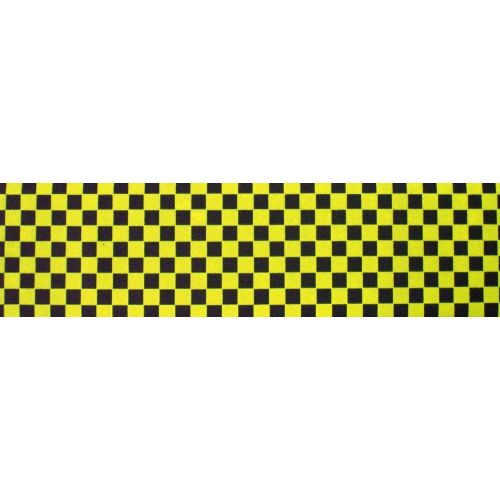  TGM Big Boy Skateboard Checkerred Grip Tape 9 x 33 (Checkerred Yellow)