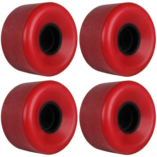  TGM Skateboards Longboard Skateboard Cruiser Wheels 62mm Shaved Red USA Made 95A