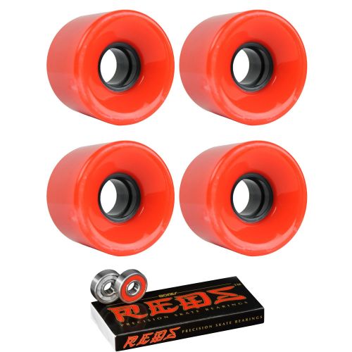  TGM Skateboards Skateboard Cruiser Wheels 59mm x 43mm 83A 1788C Red Bones Reds Bearings