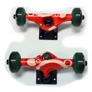 TGM Skateboards SKATEBOARD 7.75 Trucks, 52mm Wheels, ABEC 5 Bearings Combo Package RED