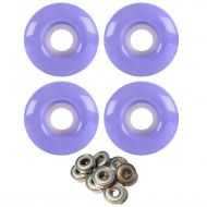 TGM Skateboards Skateboard Wheels 97A 51mm Lavender Purple with ABEC 7 Bearings