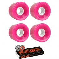 TGM Skateboards Skateboard Cruiser Wheels 59mm x 43mm 78A 806C Pink Bones Reds Bearings