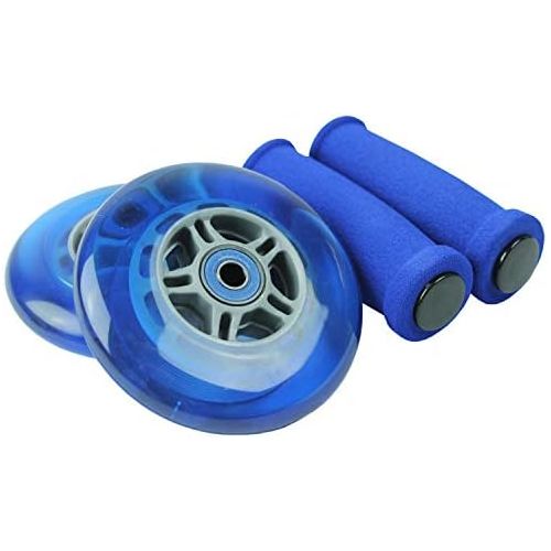  TGM Skateboards Replacement Razor Scooter Wheels, ABEC 7 Bearings, Handle Bar Grips