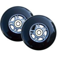 TGM Skateboards 2 Black Replacement Wheels ABEC7 Bearings Scooter 100mm