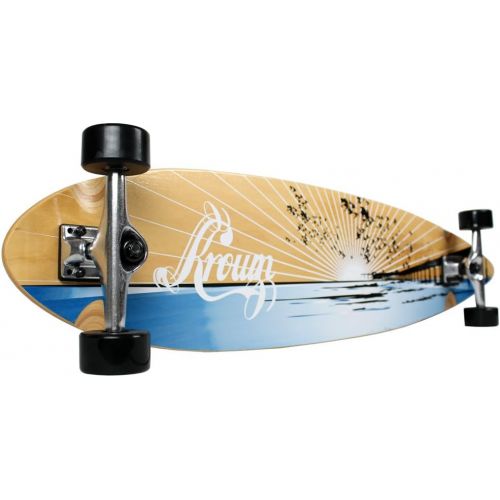  TGM Skateboards Krown Longboard 9 x 43 Pintail Maple - Choose Your Graphic