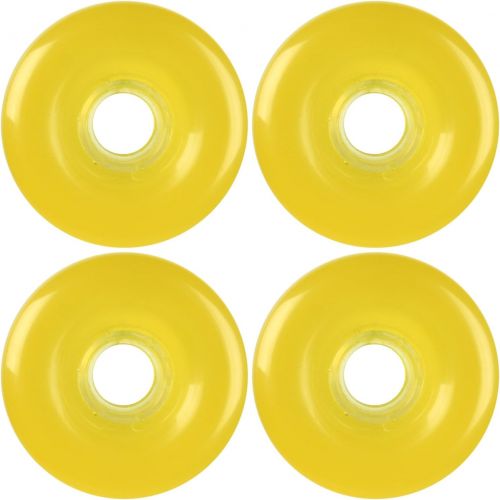  TGM Skateboards Longboard Cruiser Wheels Set 71mm x 44mm 80A Trans Yellow