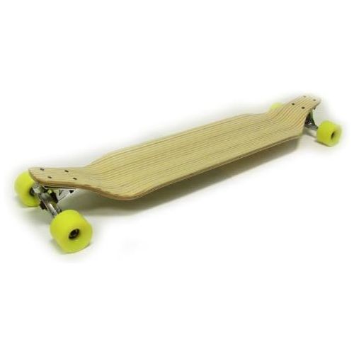  TGM Skateboards Down Drop Longboard - Zebra Bamboo - 180mm Trucks - 76mm 80a Wheels