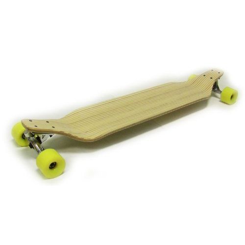  TGM Skateboards Down Drop Longboard - Zebra Bamboo - 180mm Trucks - 76mm 80a Wheels