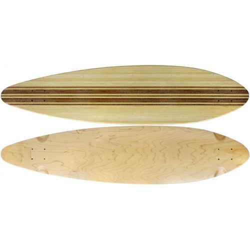  TGM Skateboards Moose Longboard 9.5 x 41 Top-Ply Bamboo Deck with Grit