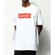 THE ARTIST COLLECTIVE Artist Collective Skrt Skrt Box Logo White T-Shirt