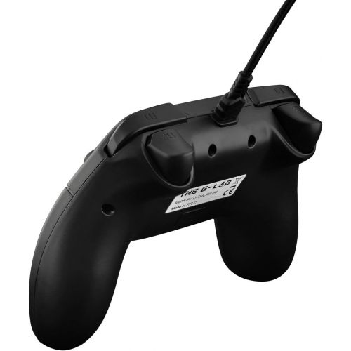  [아마존베스트]THE G-LAB K-PAD Thorium Gaming Controller PC & PS3 USB with Built-in Vibration Gamepad Game Controller Cable Connected - Joystick for PC Windows XP-7-8-10, PS3, Android (Black)