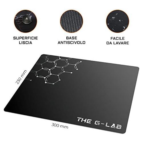  [아마존베스트]THE G-LAB Combo Argon and Games Pack 4 in 1 - Italian Backlit Gamer Keyboard Gaming Mouse 3200 DPI Gaming Headphones Non-Slip Mouse Pad - PC Mac PS4 Xbox