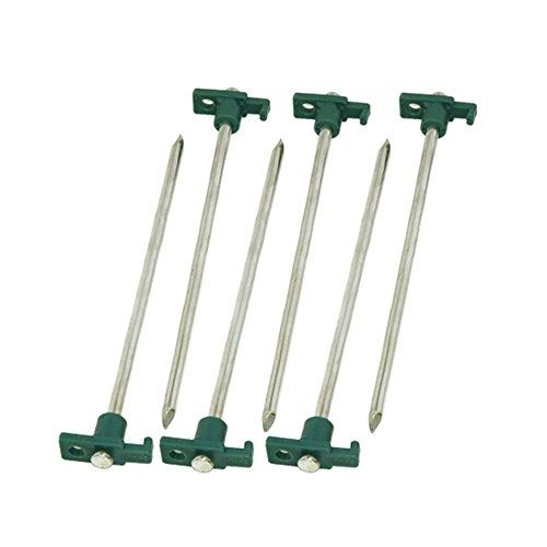  THE UM24 Set of 6 Heavy Duty Tent Pegs - 10 Metal Forged Steel Tent Tarp Stake