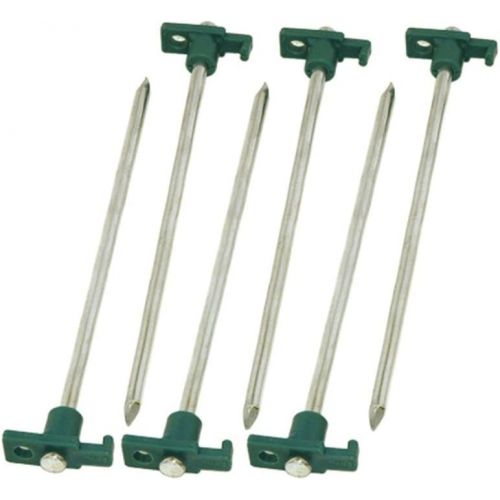  THE UM24 Set of 6 Heavy Duty Tent Pegs - 10 Metal Forged Steel Tent Tarp Stake