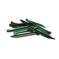 THE UM24 Set of 12 Piece Medium Heavy Duty Plastic Tent Pegs - Garden or Camping Nails Stakes 9” Length