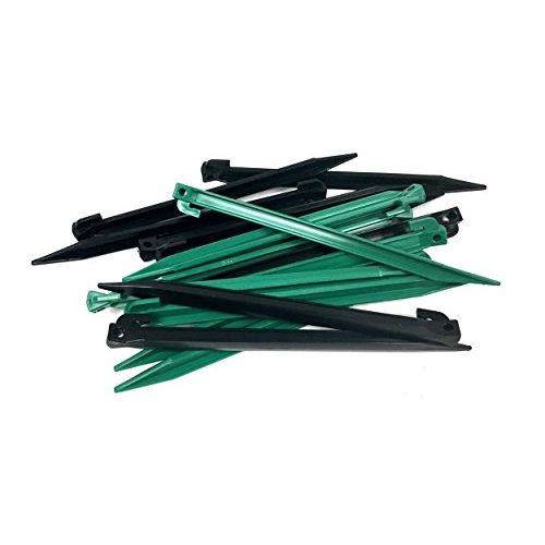  THE UM24 16 Piece 11.5” Length Medium Heavy Duty Nylon Plastic Tent Nails Stakes Pegs