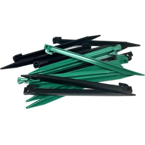  THE UM24 16 Piece 11.5” Length Medium Heavy Duty Nylon Plastic Tent Nails Stakes Pegs