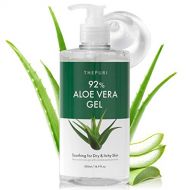 Visit the THEPURI Store THEPURI 92% Aloe Vera Gel 16.9 fl.oz (500ml) - Soothing for Dry & Itchy Skin with Centella Asiatica Extract, Face, Body, Hair Moisturizing, Sunburn, Rashes, Small Cuts, Eczema, Pso