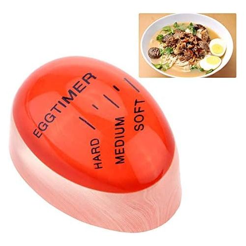  [아마존베스트]THETAG JOJYO Egg timer, cooking egg timer, choose the ripness of the eggs according to temperature and time changes, boiled eggs for breakfast (red).