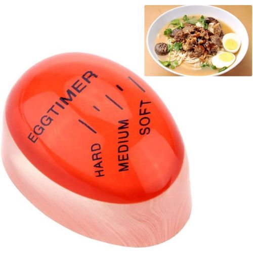  [아마존베스트]THETAG JOJYO Egg timer, cooking egg timer, choose the ripness of the eggs according to temperature and time changes, boiled eggs for breakfast (red).