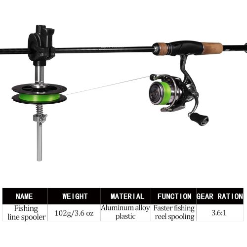  [아마존베스트]THKFISH Line reel device with reel device for fishing line, fishing line, reel, line reel, line counter, fishing spooler, winder