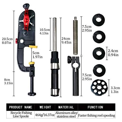  [아마존베스트]thkfish Fishing Line Coil Winder System Machine for Baitcasting Spinning Reel Fishing Line Winder Machine