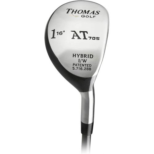  THOMAS GOLF High-Performance Hybrid Golf Club - with Shot Accuracy Technology (Custom Made: Select Any Length/Shaft/Flex/Grip/Hand/Loft) Buy One or More! Driver-1-2-3-4-5-6-7-8-9-PW-GW-SW-LW +