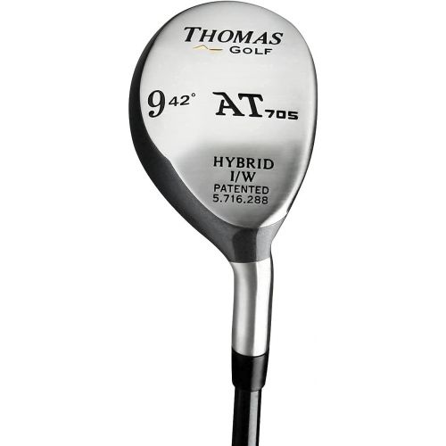  THOMAS GOLF High-Performance Hybrid Golf Club - with Shot Accuracy Technology (Custom Made: Select Any Length/Shaft/Flex/Grip/Hand/Loft) Buy One or More! Driver-1-2-3-4-5-6-7-8-9-PW-GW-SW-LW +