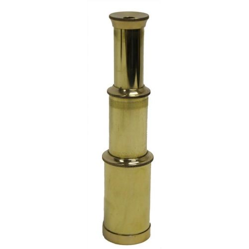  [아마존베스트]THORINSTRUMENTS (with device) 6 Solid Brass Handheld Telescope - Nautical Pirate Spy Glass with Wood Box