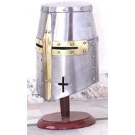 THORINSTRUMENTS (with device) Medieval Templar Crusader Knight Armor Helmet Greek Spartan Roman