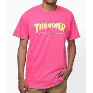 THRASHER Thrasher Magazine Logo Pink T-Shirt