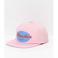 THRASHER Thrasher Oval Pink Snapback Hat
