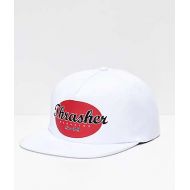 THRASHER Thrasher Oval White Snapback Hat