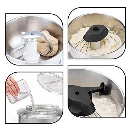  [아마존베스트]THRITOP Stand Mixer Food Mixers, with 5QT Mixing Bowl for Bread and Dough, Electric Mixer with Dough Hook, Whisk, Cookies Paddles and Spatula  6 Speed Settings, 600 W New Concept