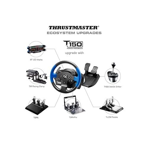  Thrustmaster T150 RS Racing Wheel Racing Wheel and Pedals (Compatible with PS5, PS4, PC)