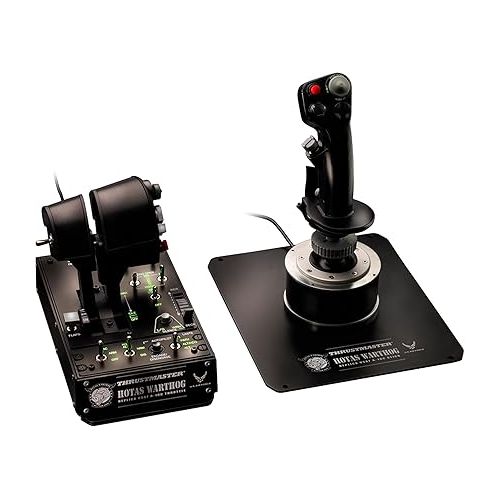  Thrustmaster HOTAS Warthog Flight Stick, Throttle and Control Panel for Flight Simulation, Official Replica of the U.S Air Force A-10C Aircraft (Compatible with PC)