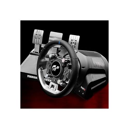  Thrustmaster T-GT II - Racing Wheel with 3 Magnetic Pedal Set, (Compatible with PS5, PS4, PC)