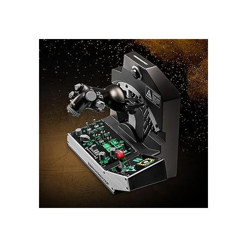  Thrustmaster Viper TQS Mission Pack: Metal Throttle Quadrant System, Throttle and Control Panel Included, 64 Action Buttons, 6 Axes, Licensed by the U.S. Air Force (Compatible with PC)