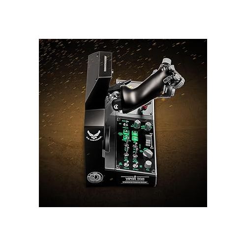  Thrustmaster Viper TQS Mission Pack: Metal Throttle Quadrant System, Throttle and Control Panel Included, 64 Action Buttons, 6 Axes, Licensed by the U.S. Air Force (Compatible with PC)